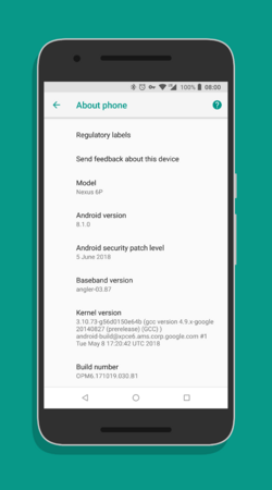 A Nexus 6p runs android 8.1.png