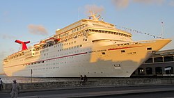 Carnival Paradise docked in Havana, Cuba (cropped).jpg