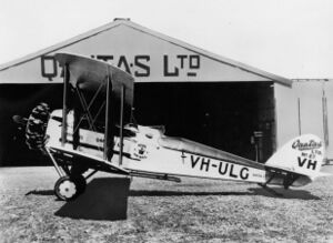 De Havilland DH.50J VH-ULG Hippomenes of Qantas at Longreach.jpg