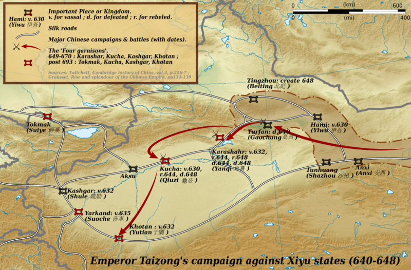 File:Emperor Taizong's campaign against Xiyu states.svg