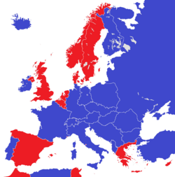 Europe 1950 monarchies versus republics.png