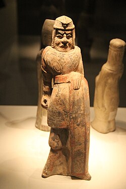 Northern Wei Painted Pottery Warrior with Shield.jpg