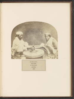 Portrait of two unknown Kumhar potters from Lahore, ca.1859–69.png