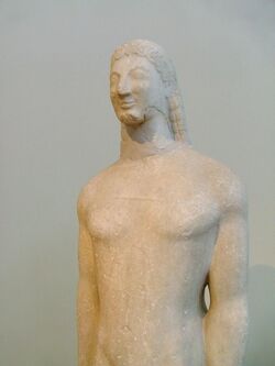 Statue of a kouros - Thera Island.JPG