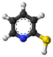 2-Mercaptopyridine molecule (thiol form)