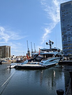 A Russian billionaire’s yacht, seized when sanctions imposed on Russia in March 2022. (52274696895).jpg