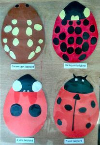 Ladybird depictions for a nature trail