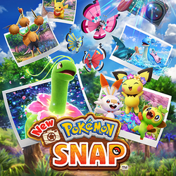 The game's icon is a colorful, stylized 3D render of photographs of various Pokémon creatures