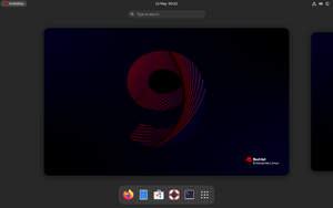 Red Hat Enterprise Linux 9 Workstation showing GNOME Shell 40.png