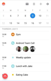 Sunrise Calendar Android screenshot.png