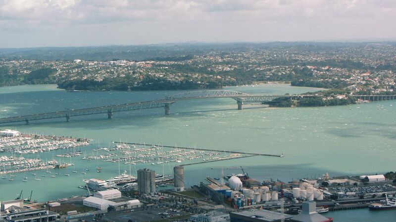 File:Auckland Harbour Bridge aerial.jpg