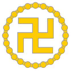 Buddhist Swastika with 24 Beads.svg