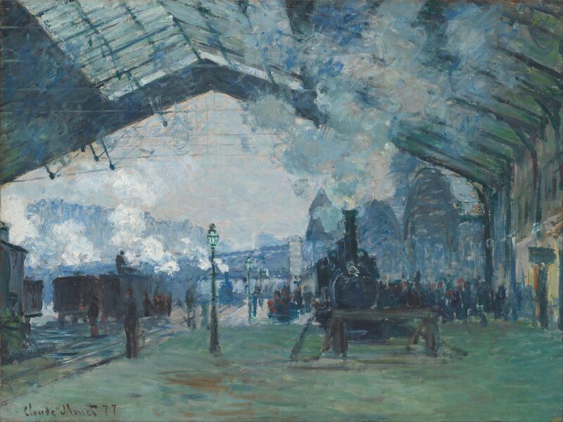 File:Claude Monet - Arrival of the Normandy Train, Gare Saint-Lazare - Google Art Project.jpg
