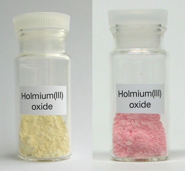 File:Holmium(III) oxide.jpg