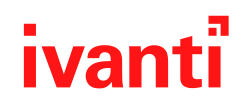 Ivanti logo (wordmark) in red
