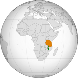 Malawi Tanzania Locator (orthographic projection).svg