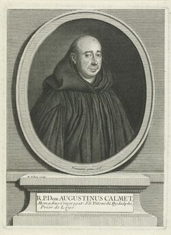 Portret van de theoloog Augustin Calmet, RP-P-1883-A-7537.jpg
