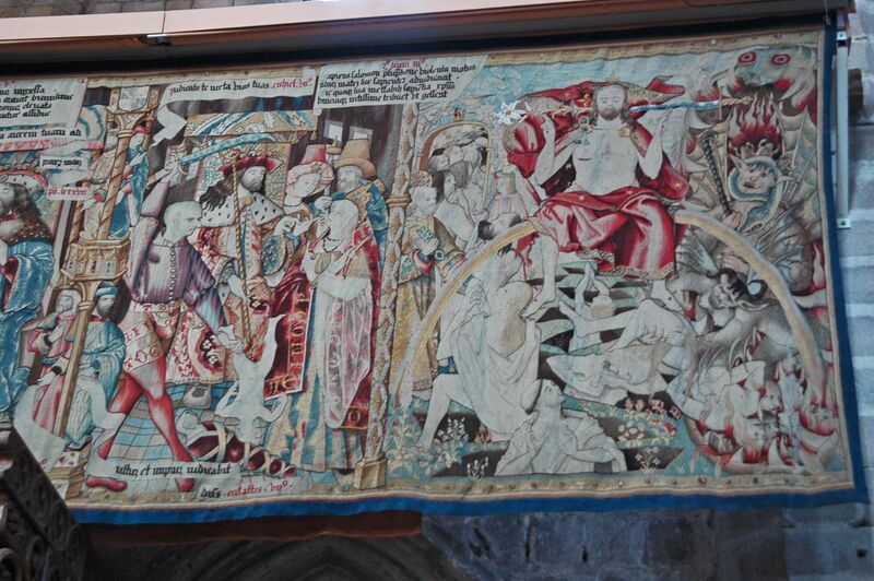 File:Abbaye de la Chaise-Dieu, tapisserie flamande du début du XVIe siècle représentant la vie du Christ, commandée par Jacques de Saint-Nectaire.jpg