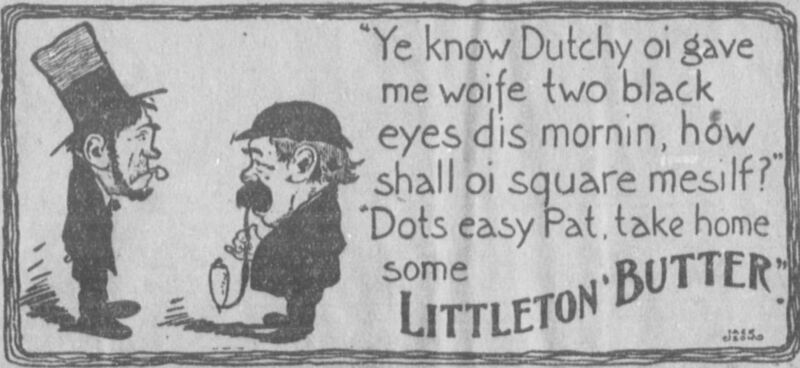 File:Advertisement for Littleton Butter (31 December 1903).jpg