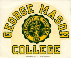 George Mason College, decal, ca. 1970.jpg
