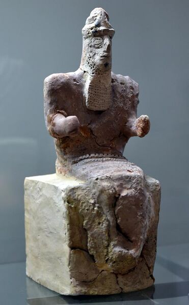 File:God Enlil, seated, from Nippur, Iraq. 1800-1600 BCE. Iraq Museum.jpg
