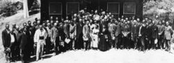 Coblentz at the 1910 Fourth Conference International Union for Cooperation in Solar Research at Mount Wilson Observatory