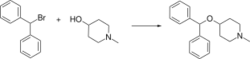 Diphenylpyraline-synthesis.svg