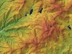 Moiunt Nikko-Shirane Relief Map, SRTM-1.jpg