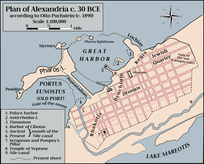 File:Plan of Alexandria c 30 BC Otto Puchstein 1890s EN.svg