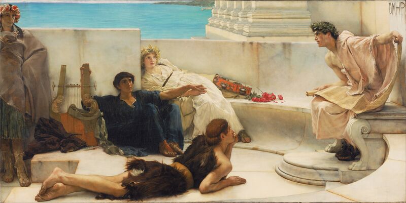 File:Sir Lawrence Alma-Tadema, English (born Netherlands) - A Reading from Homer - Google Art Project.jpg
