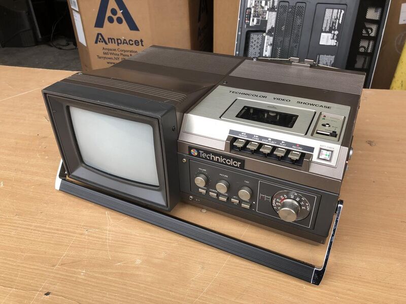 File:Technicolor CVC Videocassette recorder with monitor at DC Video.jpg
