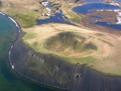 Aerial View of a Pseudo Crater at Mývatn 21.05.2008 15-21-31.JPG