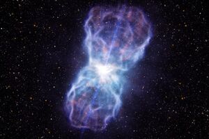 Artist’s impression of the huge outflow ejected from the quasar SDSS J1106+1939.jpg