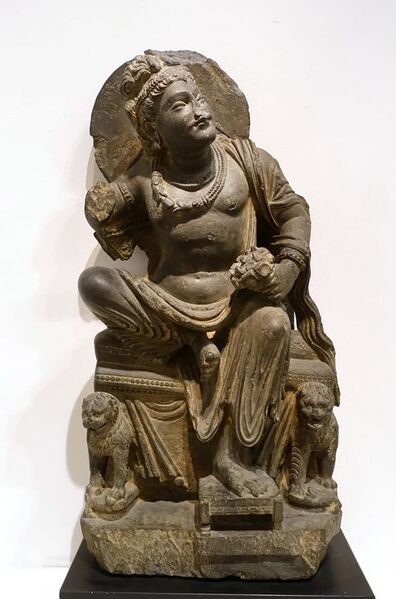 File:Bodhisattva Padmapani, India, Gandharan period, 200s AD, schist - Dallas Museum of Art - DSC05034.jpg