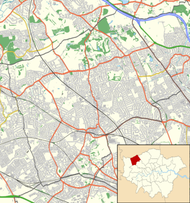Harrow London UK location map.svg