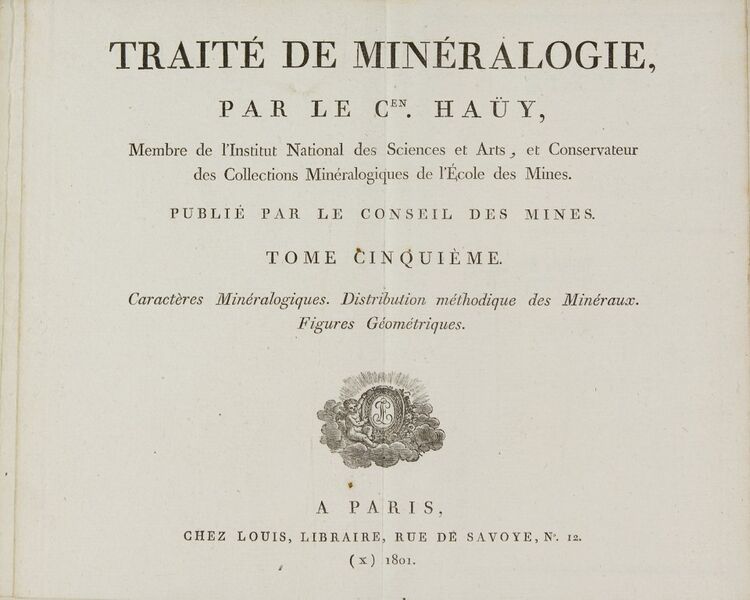 File:R. J. Haüy, Traité de Minéralogy (1801), collection Teylers Museum, Haarlem (The Netherlands)..jpg