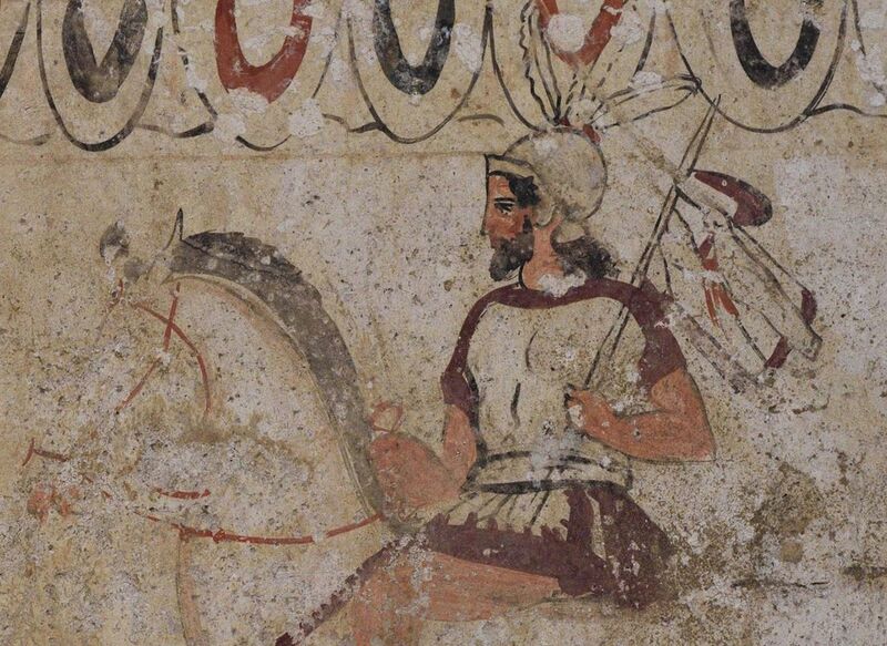File:Return of the warrior. Detail of Lucanian tomb.jpg