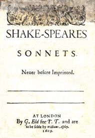 Book cover with Shakespeare's name spelled Shake hyphen speare