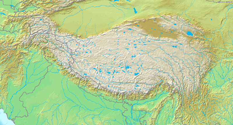 File:Topografic map of Tibetan Plateau.png