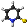 2-Mercaptopyridine molecule (thione form)