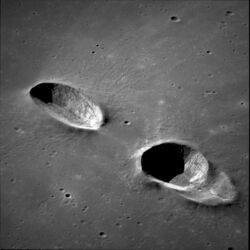 AS11-42-6305 Messier and Messier A craters, Moon.jpg
