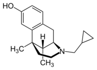 Cyclazocine structure.svg