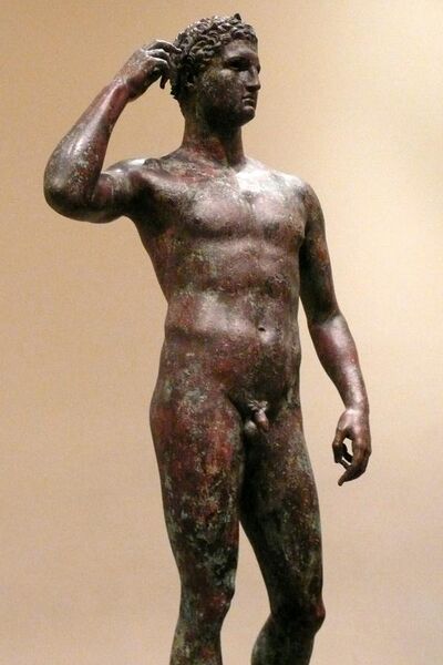 File:Greek Victorious Youth Athlete (4) - Getty Villa Collection.jpg