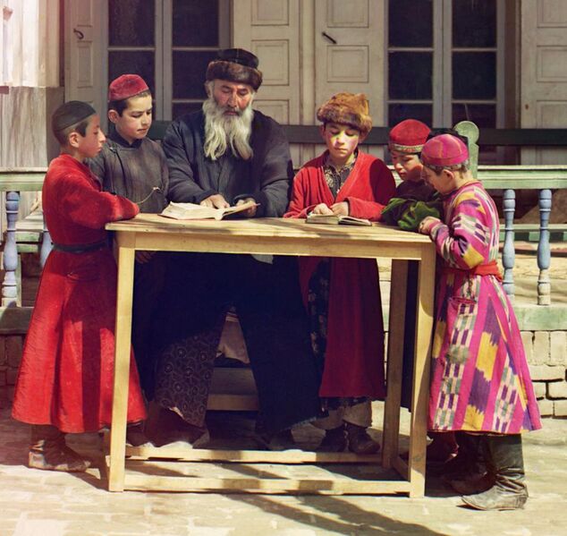 File:Jewish Children with their Teacher in Samarkand cropped.jpg