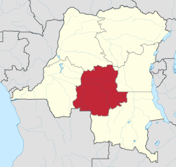 Map of the former province of Kasaï