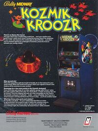 Kozmik kroozr arcade flyer.jpg