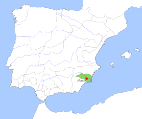 Taifa Kingdom of Murcia, c. 1037.
