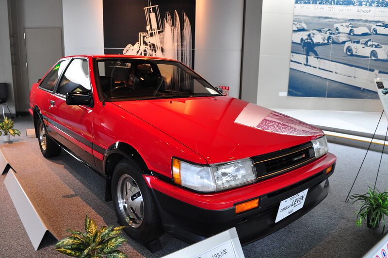 File:Toyota Corolla Levin (AE86) GT-Apex 2-Door Coupe in Toyota Automobile Museum.jpg