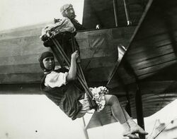 Georgia "Tiny" Broadwick, early parachutist, 1913