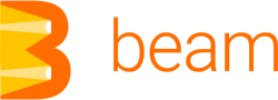 Apache Beam logo (3 color, wordmark right).svg